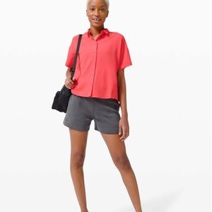 Lululemon Full Days Ahead SS Shirt - Carnation Red